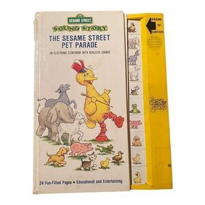 Sesame Street Pet Parade Vintage Book